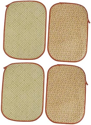  Iplusmile 4 Pcs Rabbit Mat Small Dog Chew Toys Chinchilla Bedding Toys For Kittens Rabbit Bed Cat Summer Mat Pet Bedding Cooling Grass Mat Cool Bed Manual Grass And Vines Chew Toys