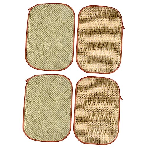  Iplusmile 4 Pcs Rabbit Mat Small Dog Chew Toys Chinchilla Bedding Toys For Kittens Rabbit Bed Cat Summer Mat Pet Bedding Cooling Grass Mat Cool Bed Manual Grass And Vines Chew Toys