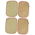  Iplusmile 4 Pcs Rabbit Mat Small Dog Chew Toys Chinchilla Bedding Toys For Kittens Rabbit Bed Cat Summer Mat Pet Bedding Cooling Grass Mat Cool Bed Manual Grass And Vines Chew Toys