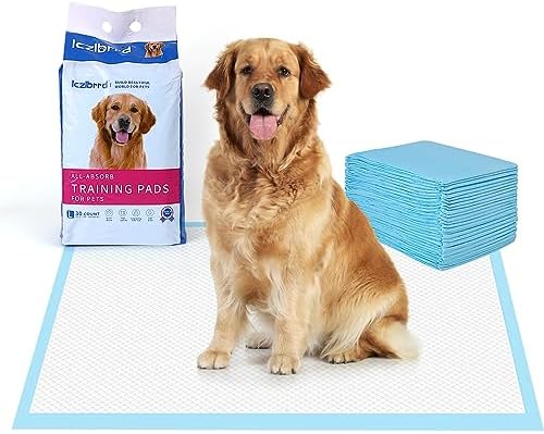  LCZLBRRD Large 23.5"x35" Training Pads（30 Counts）-Disposable Polymer Large Capacity No Leaking Pee Pads For Big Dogs,Puppy,Cats,etc.