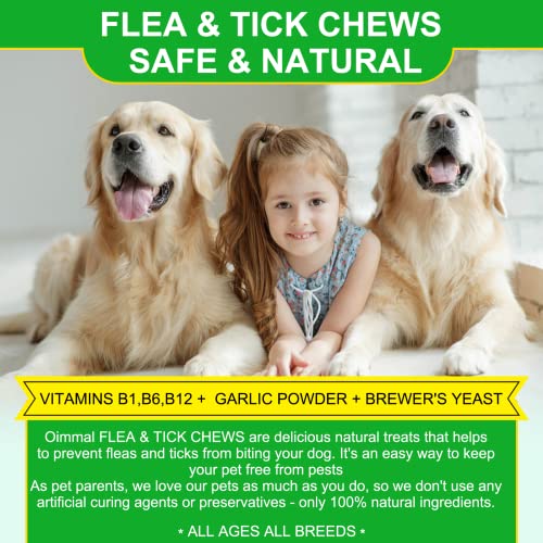  Flea And Tick Prevention For Dogs Chewable Flea And Ticks Treats, 150PCS Dog Flea & Tick Prevention Control Supplement, Flea And Tick Chews For Dogs, Oral Flea Pills For Dogs (Peking Duck Flavor)