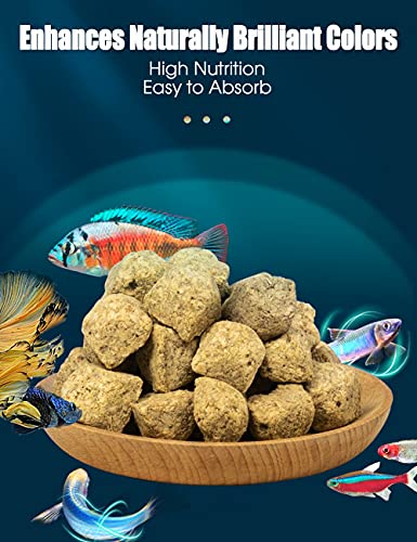  5 OZ Freeze Dried Brine Shrimp Cubes - Aquatic Foods Freeze Dried Tropical Fish Foods