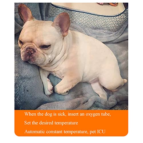  JUHAIYUAN Dog Incubator For Puppies, Puppy Incubator, Pet Incubator Box, Large PET Brooder Nursery Dog, Specially Designed For Pet Pups, 24X24X39 Inch