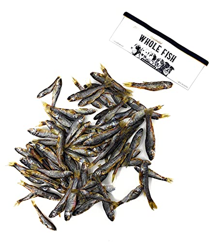  Jack's Premium Whole Fish Cat And Dog Treats- Dehydrated Minnows For Dogs- Grain Free Cat Treats-No Fillers Or Preservatives (Small Minnows)