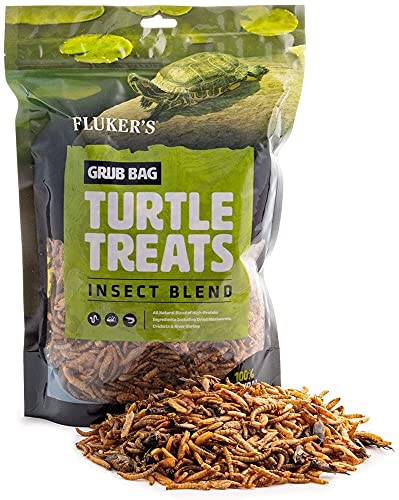  Fluker's Grub Bag Turtle Treat Insect Blend Dry Food 6oz - Includes Attached DBDPet Pro-Tip Guide