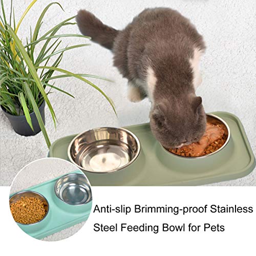  Balacoo Stainless Steel Cat Bowls Stainless Steel Dog Bowls Pet Water Bowl Food Feeder Bowl Cat Food Bowls For Dog Cat Rabbit Bird (Random Color) Puppy Feeder Stainless Steel Cat Bowl