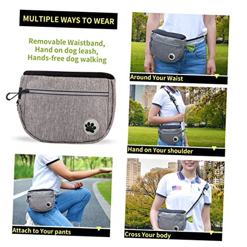  Mipcase Pet Treat Bag Food Snacks Food Container Dog Snacks For Small Dogs Puppy Snack Bags Dog Treat Bag Dog Training Food Bag Pet Waist Bag Food Bag For Dogs Training Pocket Fanny Pack