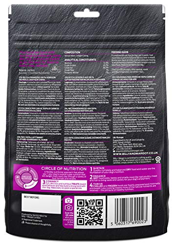  Billy And Margot Venison Dog Treats (Pink) 75g