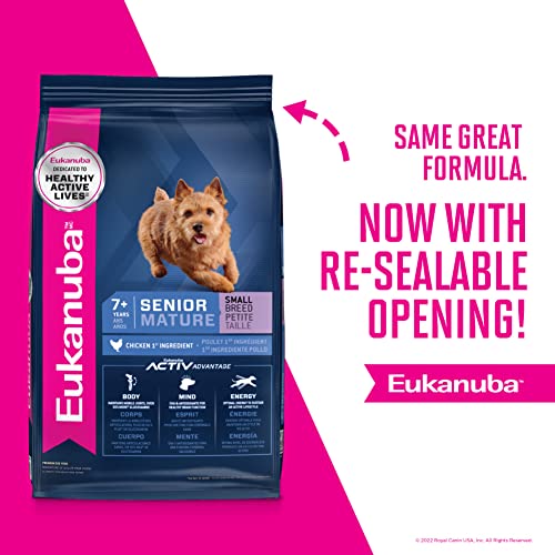  Eukanuba Senior Small Breed Dry Dog Food, 4.5 Lb. Bag