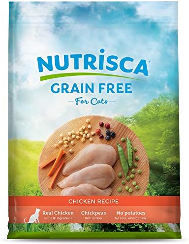  Dogswell NUTRISCA Premium Grain Free Dry Cat Food, Chicken Recipe, 13 Lbs.