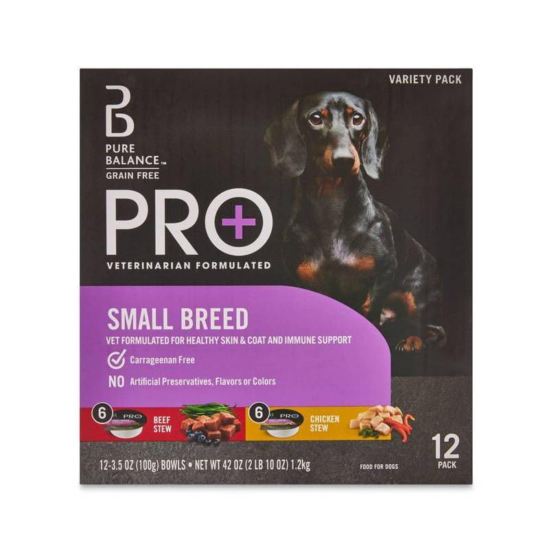 GENERIC Pure Balance Pro Beef Stew & Chicken Stew For Small Breeds Wet Dog Food 3.5 Oz