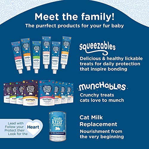  Simply Kind Hearted Squeezables Vibrance - Daily Lickable Cat Treats For Eyesight And Heart Function Support - 1 Tube (1.76 Oz), Multicolor (1022121)