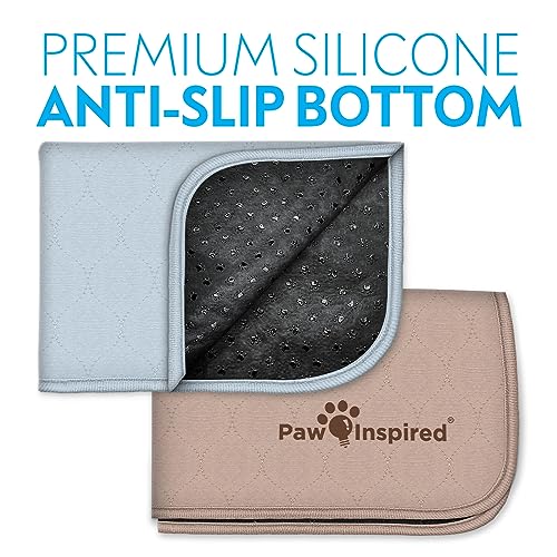  Paw Inspired Washable Pee Pads For Dogs: Crate Series | For Use With 30" Kennels | Reusable, Waterproof Pet Pads For Puppy Training, Whelping, Senior Dogs With Incontinence, And More (29x18, (2 Pack))