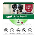  Advantage II Large Dog Vet-Recommended Flea Treatment & Prevention | Dogs 21-55 Lbs. | 4-Month Supply