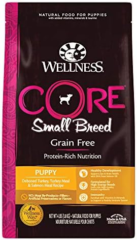  Wellness CORE Grain-Free High-Protein Small Breed Dry Dog Food, Natural Ingredients, Made In USA With Real Meat (Adult, Healthy Weight, 12-Pound Bag)