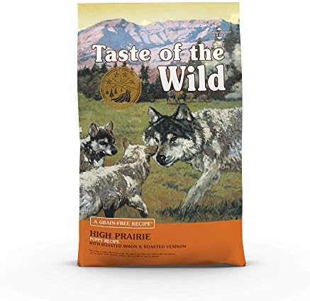  Taste Of The Wild High Prairie Canine Grain-Free Recipe With Roasted Bison And Venison Adult Dry Dog Food, Made With High Protein From Real Meat And Guaranteed Nutrients And Probiotics 28lb