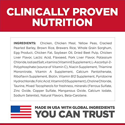  Hill's Science Diet Dry Dog Food, Adult, Sensitive Stomach & Skin, Chicken & Barley Recipe, 4 Lb. Bag
