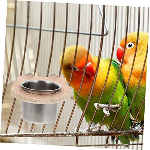  4 Pcs Water Cup Trough Puppy Feeding Bowls Pet Feeder Pet Food Dispenser Parrot Feeding Dish Parrot Food Cup Parrot Cage Cups Cockatiel Trough Bird Food Holder Bird Food Bowl Birds