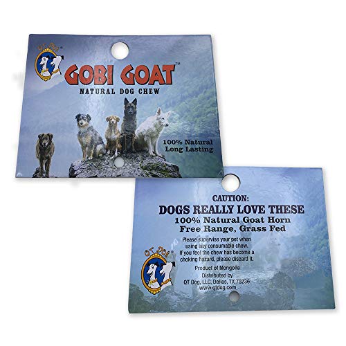  4 Pack Of Gobi Goat Horns Small Long Lasting 100% Natural Gobi Desert Goat Horn Dog Chews With Marrow