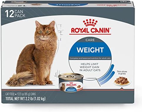  Royal Canin Feline Weight Care Thin Slices In Gravy Canned Adult Wet Cat Food, 3 Oz Cans 24-count