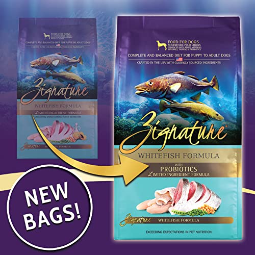  Zignature Whitefish Limited Ingredient Formula Dry Dog Food 25lb