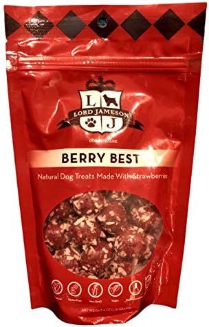  Lord Jameson Apple Pops Organic Dog Treats, Organic Dog Treats Made With Real Apples, 6 Oz. Bag