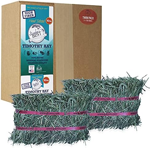  Grandpa's Best Timothy Hay Mini Bale, 10 Lbs (Packaging May Vary),Brown