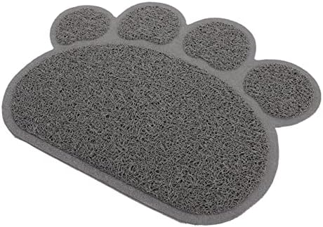  Cat Paw Design Mats: Cat Food Mat, Dog Food Mat, Non-Skid Spill Proof Pet Feeding Mat For Food And Water, Dog Placemat. This Cat Litter Mat Is Made Of Good Material, Very And Wont Tear Like Other Mats