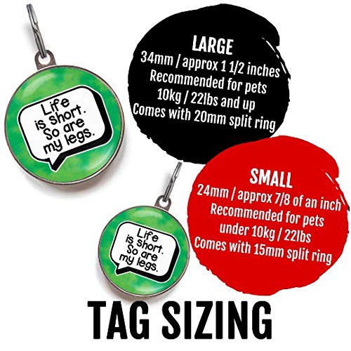  Wag-A-Tude Tags I Have Allergies Do Not Feed Dog ID Tag - Medical Alert Pet Tag (Large)