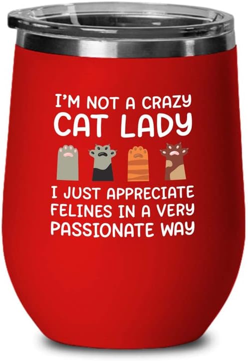  Flairy Land Cat Lady Black Wine Tumbler 12oz - Catnipulation Defiition -Cat Funny Gifts Cat Mom Cat Grandma Pet Paw Kitten Whiskers Cat Lovers Feline Cat Person Cat Rescuer