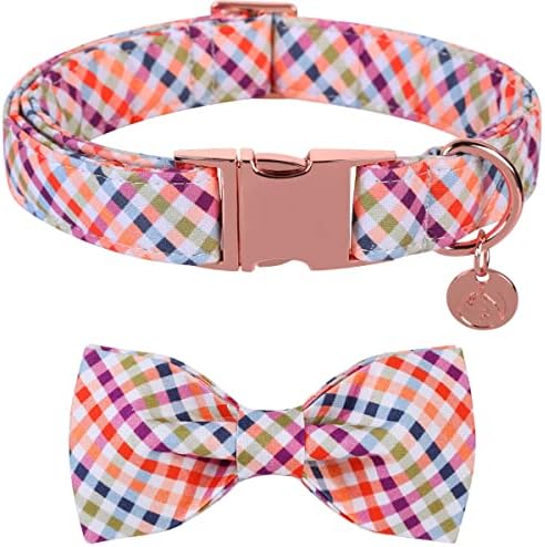  DOGWONG Summer Dog Collar With Bowtie, Green Avocado Dog Collar Comfortable Durable Fruit Dog Collar For Small Medium Large Dog