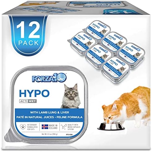  Forza10 Wet Hypoallergenic Cat Food, Fish Flavor Canned Wet Cat Food, For Adult Cats With Allergy And Skin And Coat Conditions, 12 Pack Case Of 3.5 Ounce Each