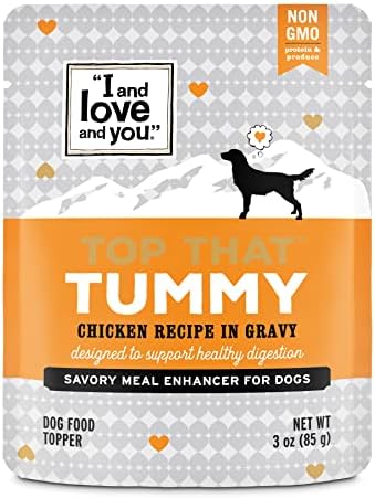  "I And Love And You" Top That Tummy Wet Dog Food Pouch, Chicken Recipe In Gravy, 3 Oz (Pack Of 12)