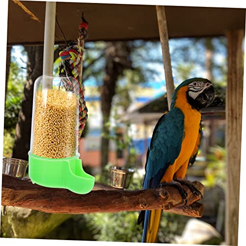  Mipcase 8 Pcs Bird Feeder Bunny Food Rabbit Water Dispenser Bird Cage Feeder Parrot Food Dispenser Dog Water Dispenser For Cage Small Animal Waterer Plastic Feeding Box Parrot Feeding Tool