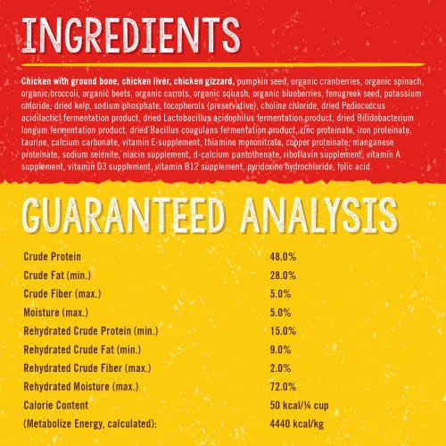  Stella & Chewy’s Freeze Dried Raw Chewy’s Chicken Meal Mixers – Dog Food Topper For Small & Large Breeds – Grain Free, Protein Rich Recipe – 8 Oz Bag