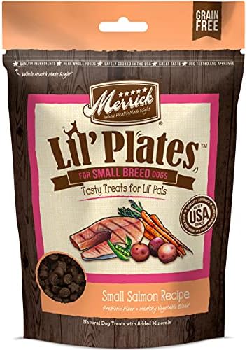  Merrick Lil' Plates Small Breed Dog Food, Grain Free Real Texas Beef And Sweet Potato With Raw Bites Recipe, Small Dog Food - 4 Lb. Bag