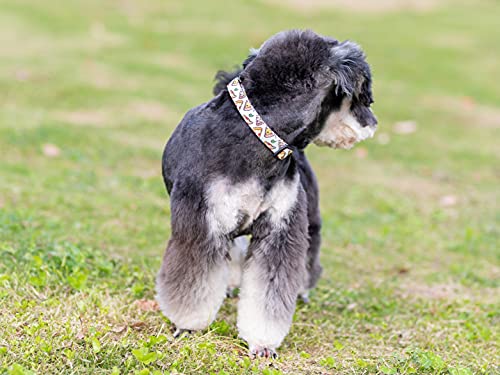  Gyapet Dog Collar For Large Dogs Medium Bowtie Detachable Adjustable Cute Cartoon Quick Release Snap Pizza L