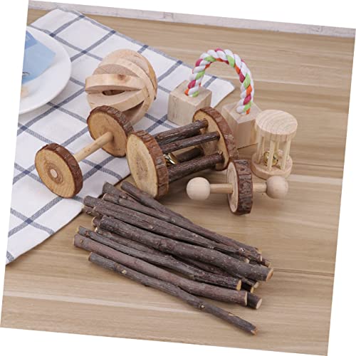  Balacoo 1set Teeth Cleaning Sticks In Wooden Cat Pets Dogs Snacks Stick