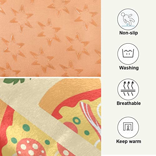  Food Pizza Dog Bed Cat Bed Soft Comfortable Pet Bed Non-Slip Calming Kennel Pad For Small Medium Large Dogs Cats 2116505
