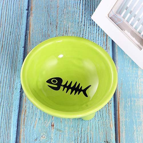  Balacoo Ceramic Dog Bowls Cat Plate Cat Plate Moultrie Feeder Pet Food Bowl Three-Legged Ceramics Dog Bowl Dish Food Feeding Bowl For Dog Cat Ceramic Water Bowl Puppy Feeder Puppy Feeder Cat Plate