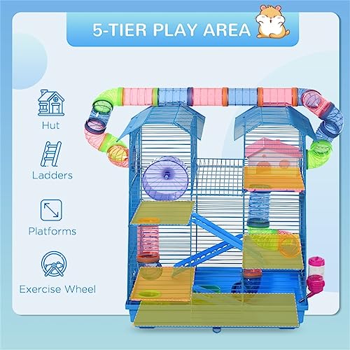  ACQUIRE 5 Tiers Hamster Cage Animal Travel Habitat With Accessories Included