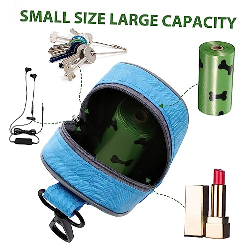  Balacoo For Of Pet Zipper Cloth Poo Dog Poop Running Carrier Bags Waste Dispenser Trash Leash Zippered Walking Garbage Hiking Portable With Oxford Bag Holder Disposable Clip Pouch