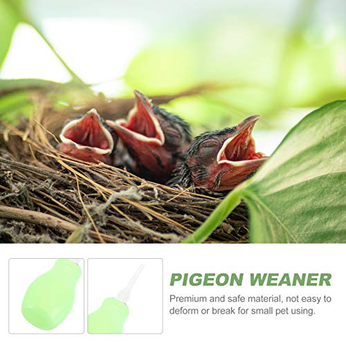  2 Pcs Pet Little Household Water Pigeon Small Feeder Feeding Weaner Pacifier Pipette Pipettes Dropper Tool Fish Liquid Squab Dog Aquarium Mini Nursing Droppers Tank Accessory