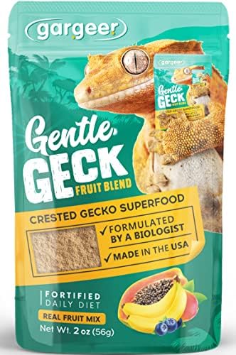  Gargeer 2oz Complete Crested Gecko Food Diet. Premium Mix, Ready To Use Freshly Made Powder. Unique Formula, Developed & Made In The USA. Enjoy! (Tropical + Insects Protein)
