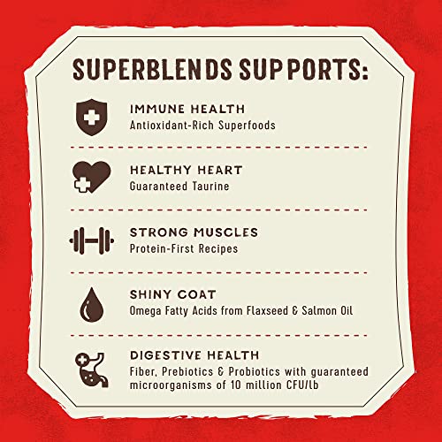  Stella & Chewy's SuperBlends Raw Coated Wholesome Grains Grass-Fed Beef, Beef Liver & Lamb Recipe With Superfoods, 21 Lb. Bag