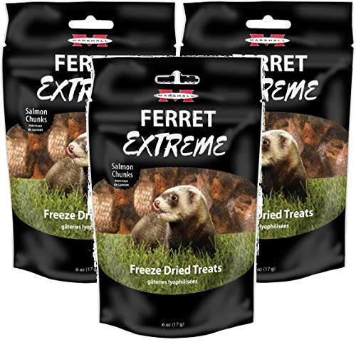  Marshall Ferret Extreme Freeze Dried Treats, 18 Ounces, Salmon Flavor