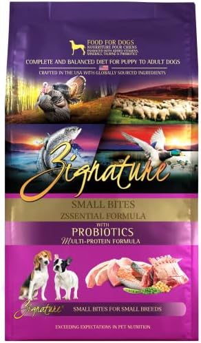  Zignature Trout & Salmon Limited Ingredient Formula Dry Dog Food Small Bites 4lb