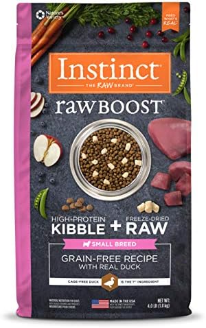  Instinct Raw Boost Small Breed Grain Free Recipe With Real Chicken Natural Dry Dog Food, 4 Lb. Bag