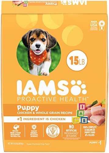  IAMS Smart Puppy Large Breed Dry Puppy Food With Real Chicken, 15 Lb. Bag