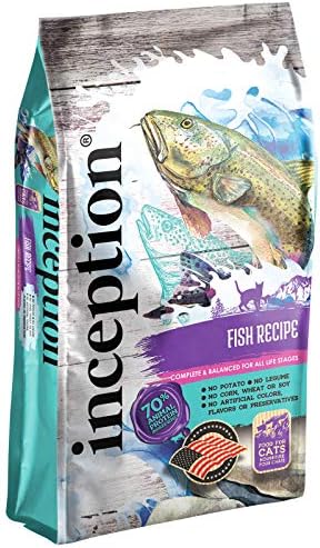  Inception® Dry Cat Food Fish Recipe – Complete And Balanced Cat Food – Meat First Legume Free Dry Cat Food – 13.5 Lb. Bag